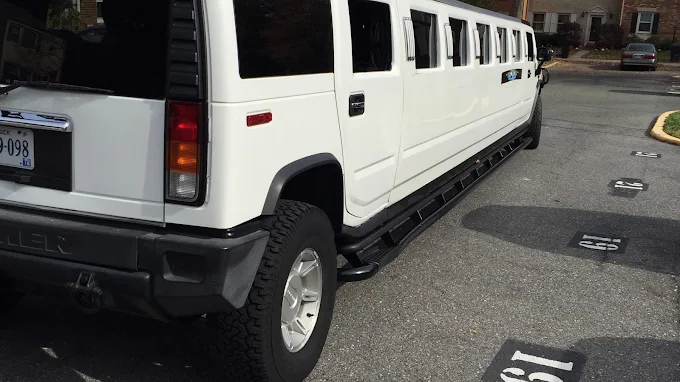 White Hummer stretch limousine rental in Washington DC