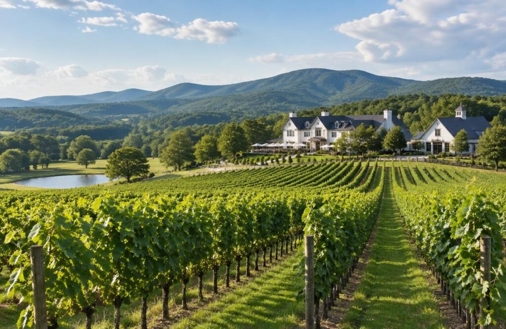 Virginia wine country vineyard on a wine tour from Washington DC